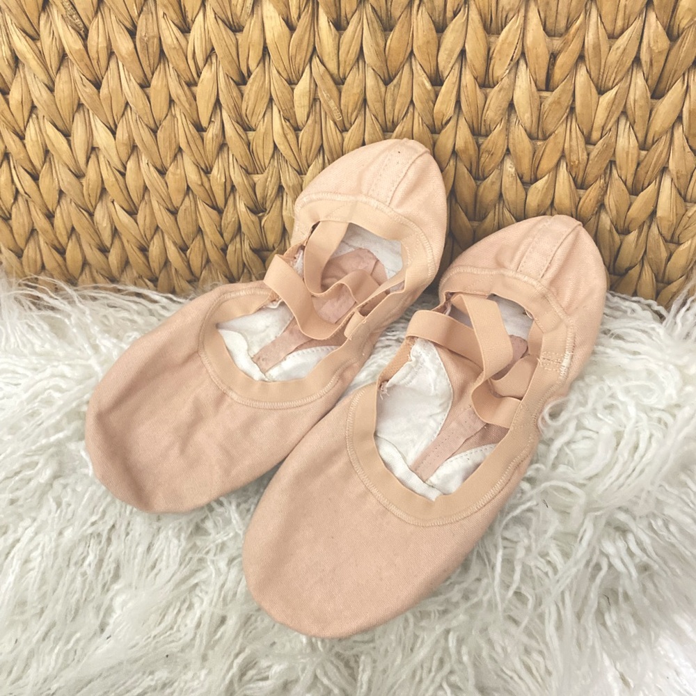 Ladies Pro Elastic Canvas Ballet Shoes 8.5 C Ballet Pink
